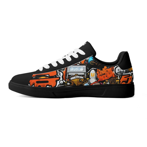 Leather Skateboard Shoes - Graffiti - Mr.Shit