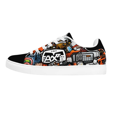 Leather Skateboard Shoes - Graffiti - Mr.Shit