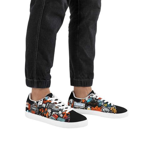 Leather Skateboard Shoes - Graffiti - Mr.Shit
