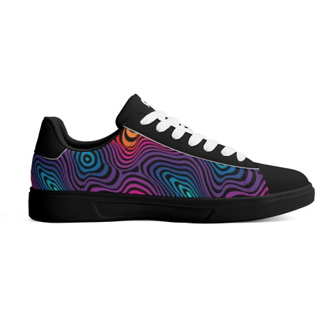 Leather Skateboard Shoes - Psychedelic - Mr.Shit