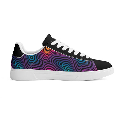 Leather Skateboard Shoes - Psychedelic - Mr.Shit