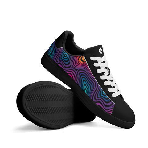 Leather Skateboard Shoes - Psychedelic - Mr.Shit