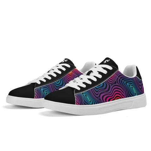 Leather Skateboard Shoes - Psychedelic - Mr.Shit