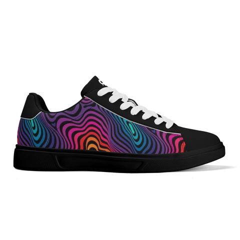 Leather Skateboard Shoes - Psychedelic - Mr.Shit