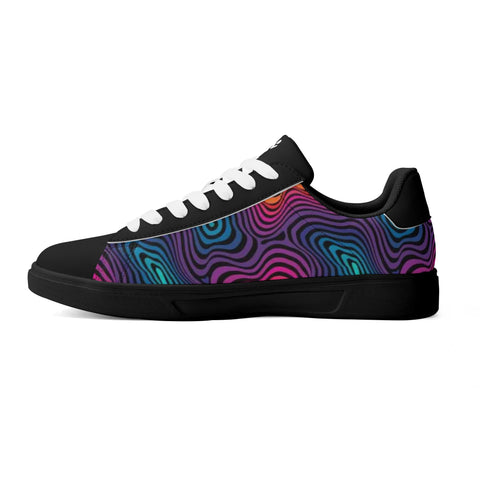 Leather Skateboard Shoes - Psychedelic - Mr.Shit