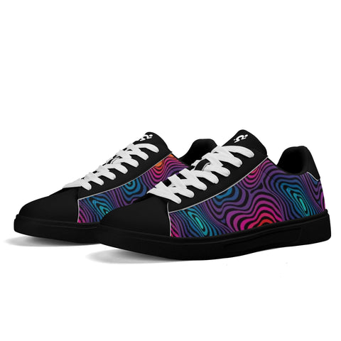 Leather Skateboard Shoes - Psychedelic - Mr.Shit