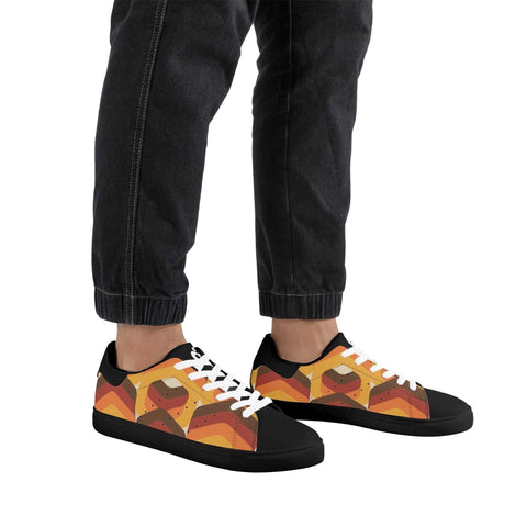 Leather Skateboard Shoes - Retro - Mr.Shit