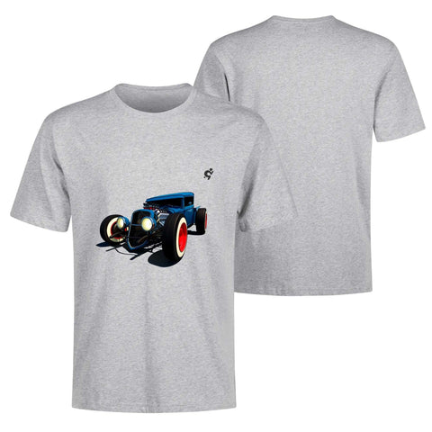 Mens 100% Cotton - Blue Hotrod - Mr.Shit