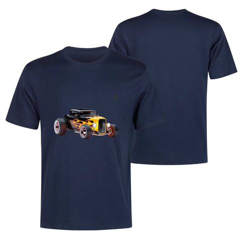 Mens 100% Cotton - Flaming Hot Rod - Mr.Shit