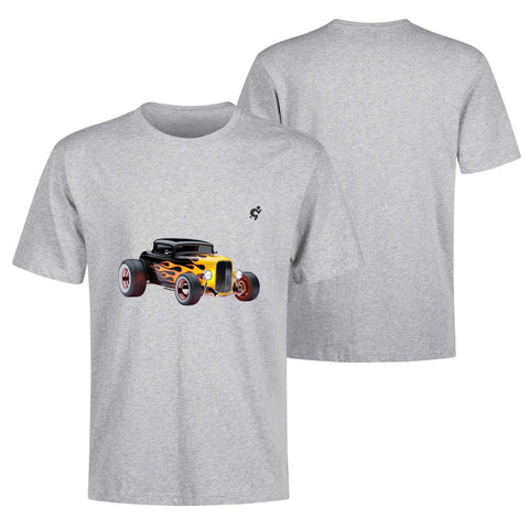 Mens 100% Cotton - Flaming Hot Rod - Mr.Shit