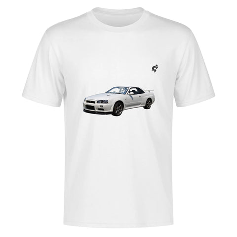 Mens 100% Cotton - Nissan Skyline R32 - Mr.Shit
