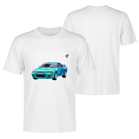 Mens 100% Cotton - Nissan Skyline R32 Godzilla - Mr.Shit