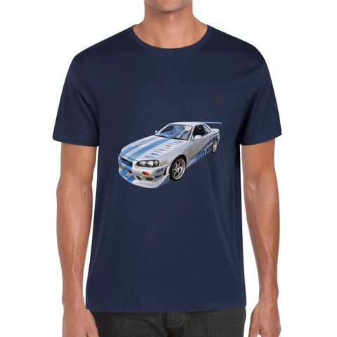 Mens 100% Cotton - Nissan Skyline R34 - Mr.Shit