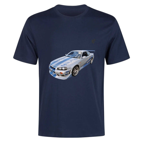 Mens 100% Cotton - Nissan Skyline R34 - Mr.Shit