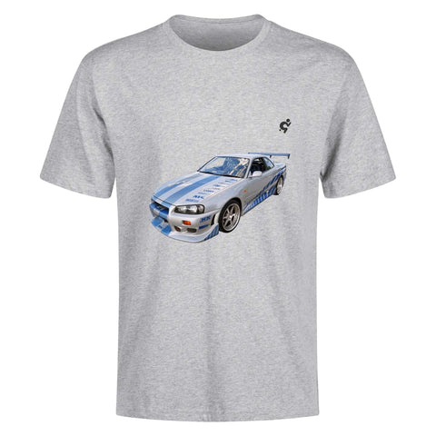 Mens 100% Cotton - Nissan Skyline R34 - Mr.Shit