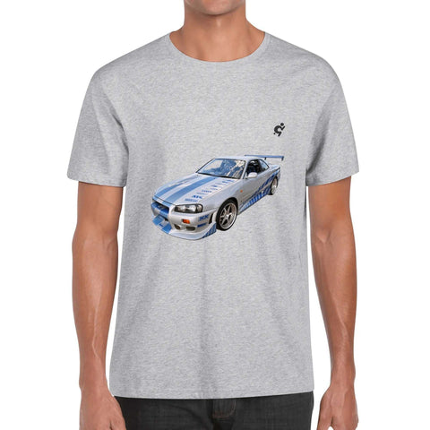 Mens 100% Cotton - Nissan Skyline R34 - Mr.Shit