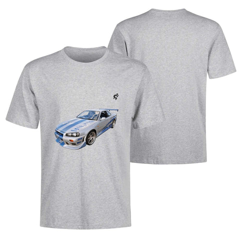 Mens 100% Cotton - Nissan Skyline R34 - Mr.Shit