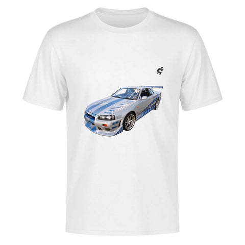 Mens 100% Cotton - Nissan Skyline R34 - Mr.Shit