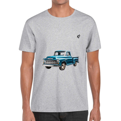 Mens 100% Cotton - Old Blue Pickup 2 - Mr.Shit