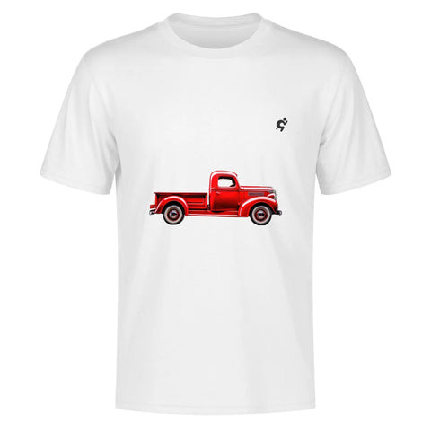 Mens 100% Cotton - Old Red Pickup - Mr.Shit