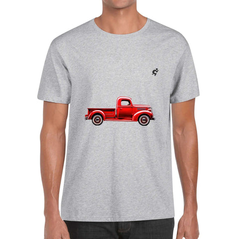 Mens 100% Cotton - Old Red Pickup - Mr.Shit