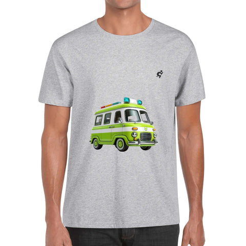 Mens 100% Cotton - Old School Ambulance - Mr.Shit