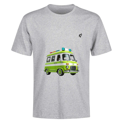 Mens 100% Cotton - Old School Ambulance - Mr.Shit