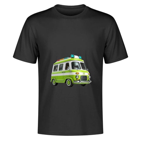 Mens 100% Cotton - Old School Ambulance - Mr.Shit