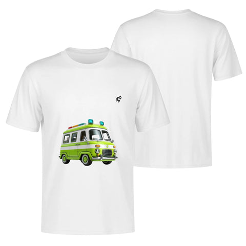 Mens 100% Cotton - Old School Ambulance - Mr.Shit