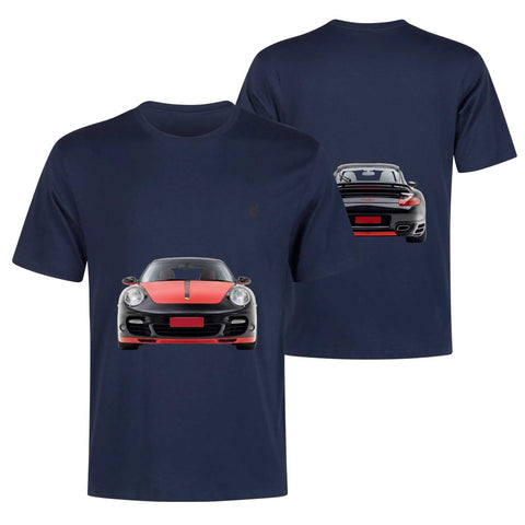 Mens 100% Cotton - Porsche 911Trubo F/B - Mr.Shit