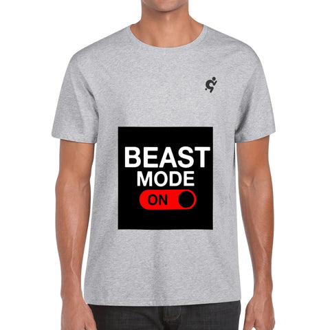 Mens 100% Cotton T-Shirt - Beast Mode On - Mr.Shit