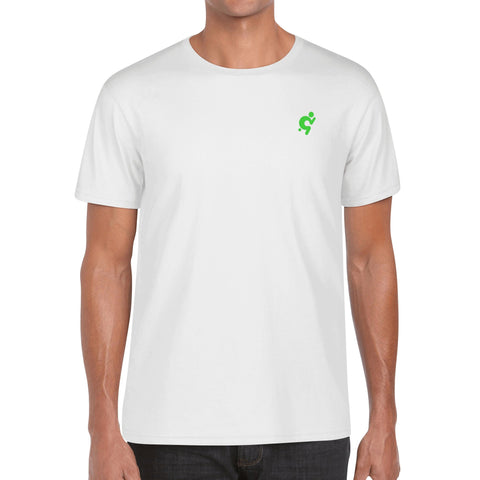 Mens 100% Cotton T-Shirt - Green Logo - Mr.Shit