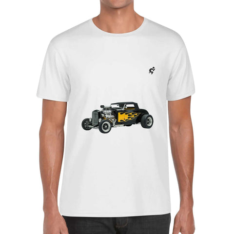 Men's 100% Cotton T-Shirt - Hot Rod 10 - Mr.Shit
