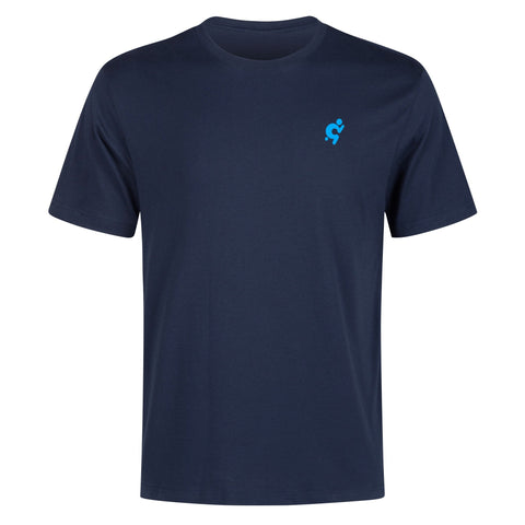 Mens 100% Cotton T-Shirt - Light Blue Logo - Mr.Shit