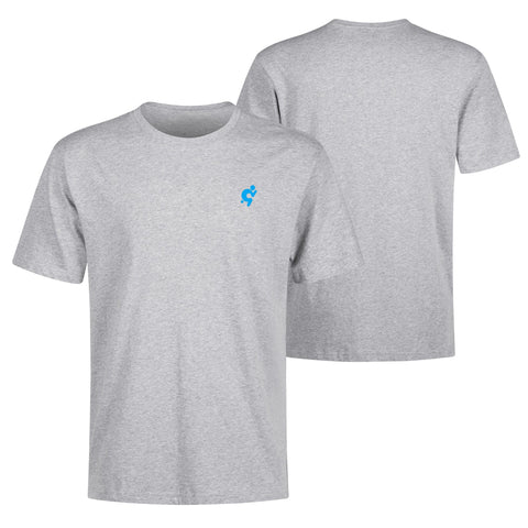 Mens 100% Cotton T-Shirt - Light Blue Logo - Mr.Shit