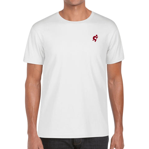 Mens 100% Cotton T-Shirt - Maroon Logo - Mr.Shit