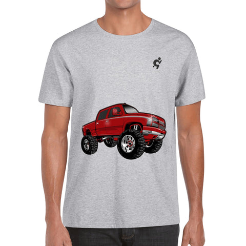 Mens 100% Cotton T-Shirt - Monster Truck 2 - Mr.Shit