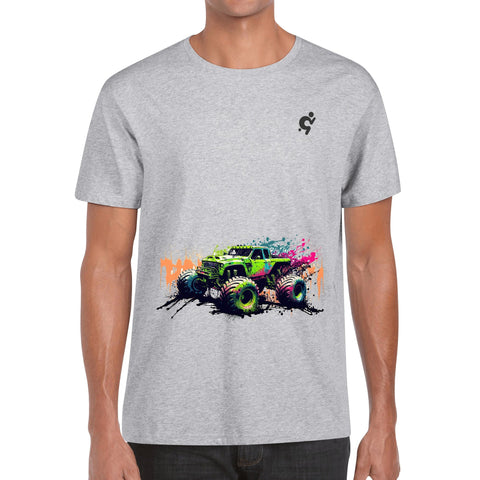 Mens 100% Cotton T-Shirt - Monster Truck - Mr.Shit