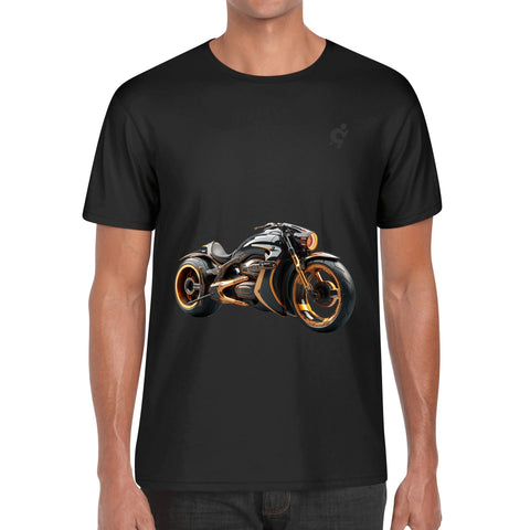 Mens 100% Cotton T-Shirt - Motor Bike 2 - Mr.Shit