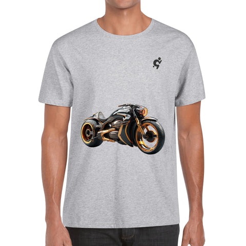 Mens 100% Cotton T-Shirt - Motor Bike 2 - Mr.Shit