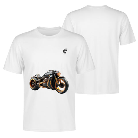 Mens 100% Cotton T-Shirt - Motor Bike 2 - Mr.Shit