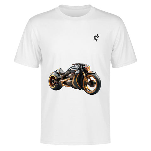 Mens 100% Cotton T-Shirt - Motor Bike 2 - Mr.Shit