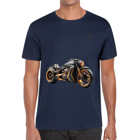 Mens 100% Cotton T-Shirt - Motor Bike 2 - Mr.Shit