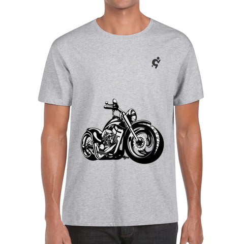 Mens 100% Cotton T-Shirt - Motor Bike 3 - Mr.Shit