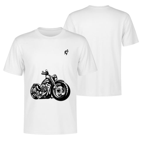 Mens 100% Cotton T-Shirt - Motor Bike 3 - Mr.Shit