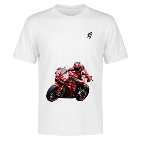 Mens 100% Cotton T-Shirt - Motor Bike - Mr.Shit