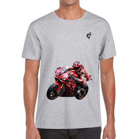 Mens 100% Cotton T-Shirt - Motor Bike - Mr.Shit