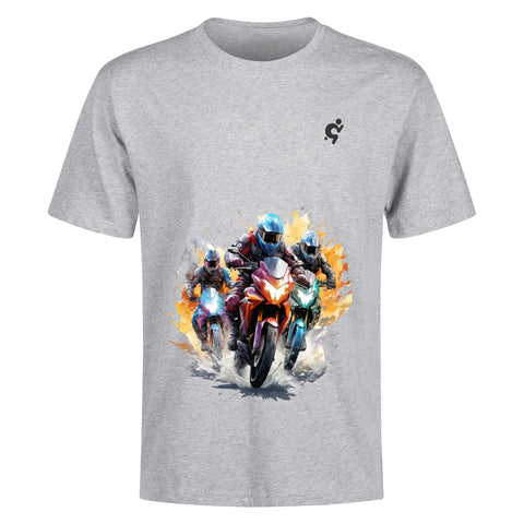 Mens 100% Cotton T-Shirt - Motor Bikes - Mr.Shit