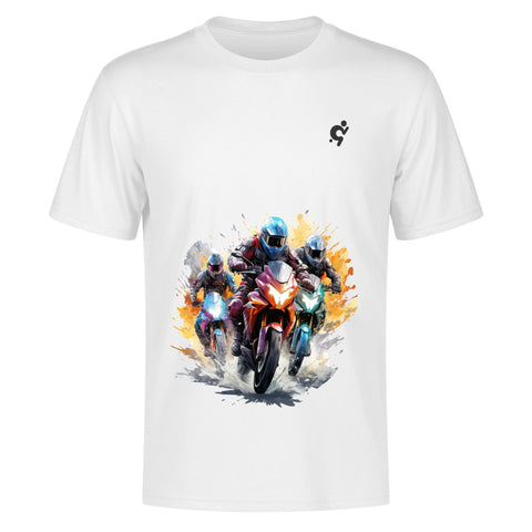 Mens 100% Cotton T-Shirt - Motor Bikes - Mr.Shit