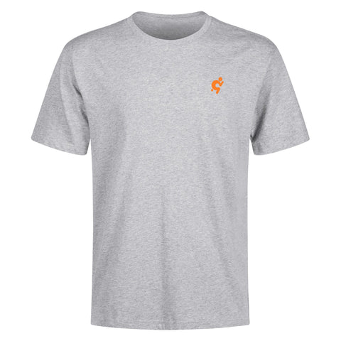 Mens 100% Cotton T-Shirt - Orange Logo - Mr.Shit